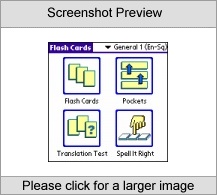LingvoSoft FlashCards English  Albanian for Palm OS Screenshot